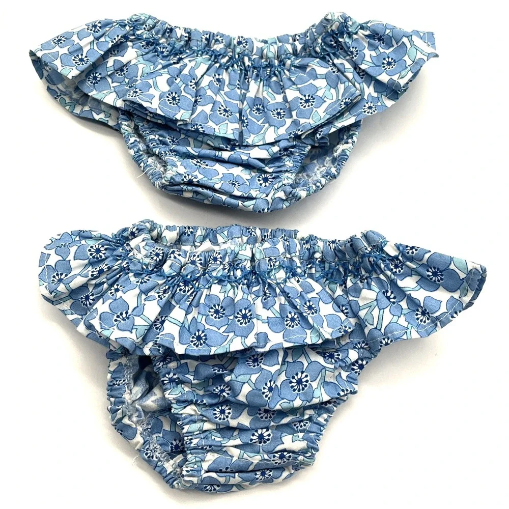 Lot 4 Boutique Baby Girl Bloomers Mixed Sizes Lison Paris‎ Handmade Cotton New